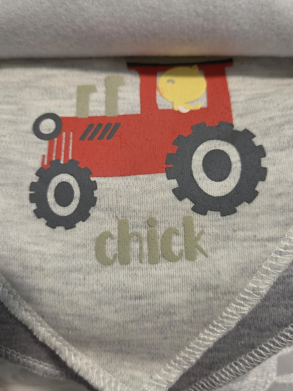 Modern Baby Gray Rooster Bandana Bibs - 8 Pack